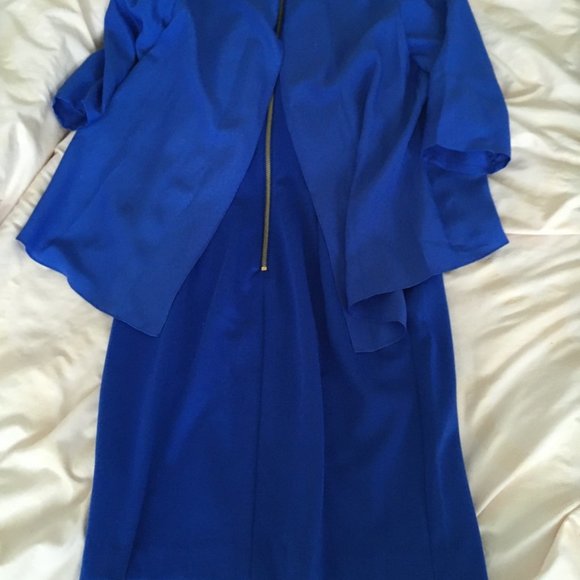 Ted Baker Silk Overhang Tunic Dress in blue size 2 nwt - Picture 9 of 12